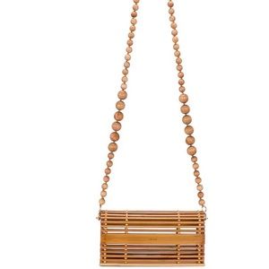 Cult Gaia Sylva crossbody bag - natural bamboo, perfect condition
